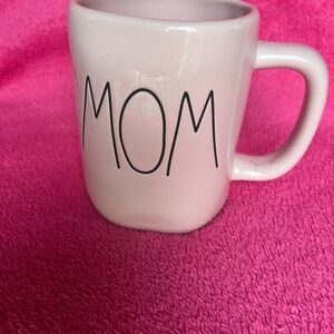 Rae Dunn MOM Pink Mug with 3 pencils and Note Pad